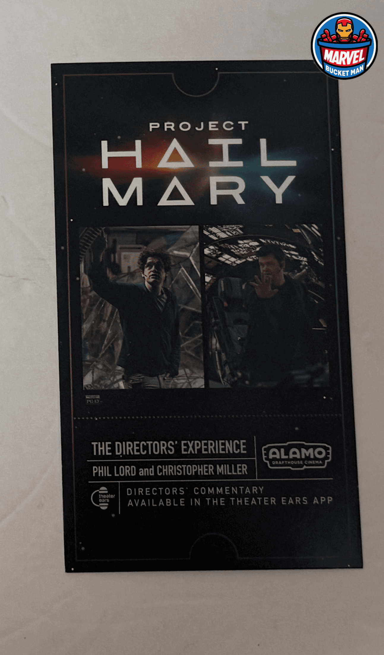 Collectable Project Hail Mary Alamo Drafthouse Flyer