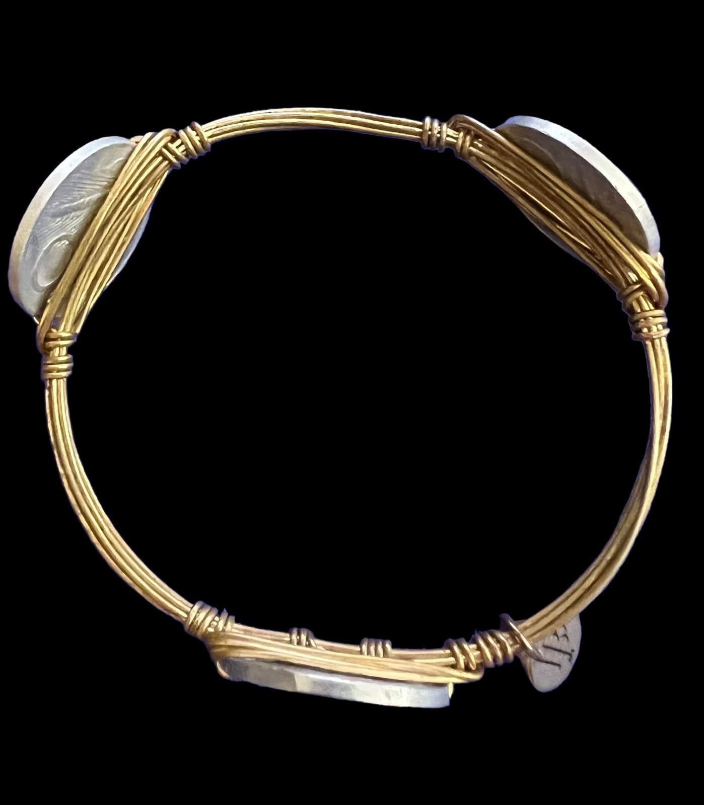 Vintage Italian Coin Bracelet Looks hand crafted - Thumbnail 2
