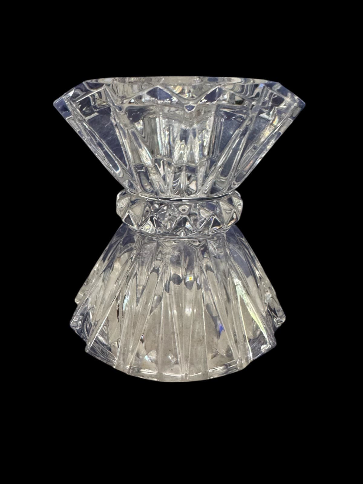 Retired PartyLite Aurora 24% Lead Crystal Candle Holder Made In Germany - Thumbnail 2