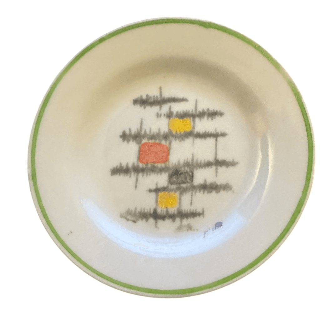 Vintage Kid/Doll Dishes 16 pcs Ceramic Modern Design Japan - Thumbnail 2