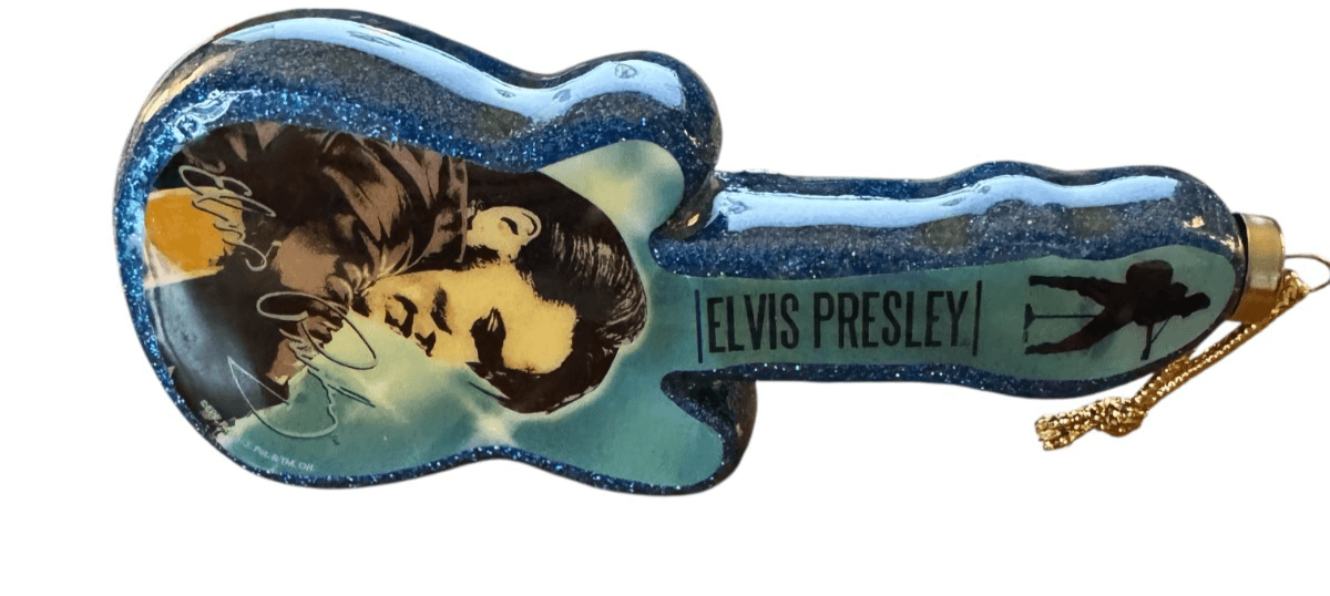 Blue Guitar Elvis Ornament - Thumbnail 2