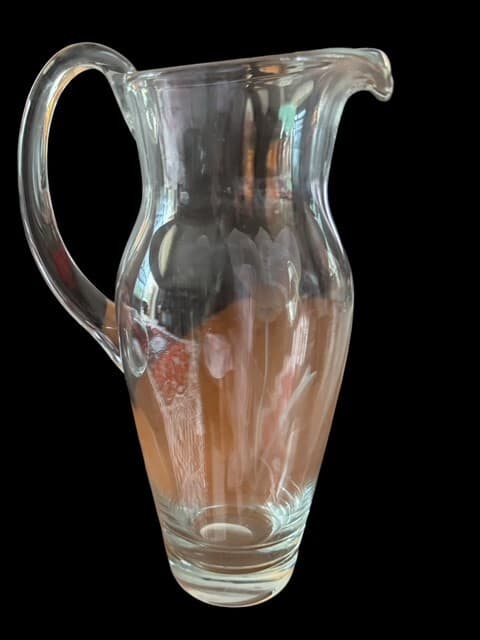 Frosted Tulip Pitcher Crystal Clear - Thumbnail 2