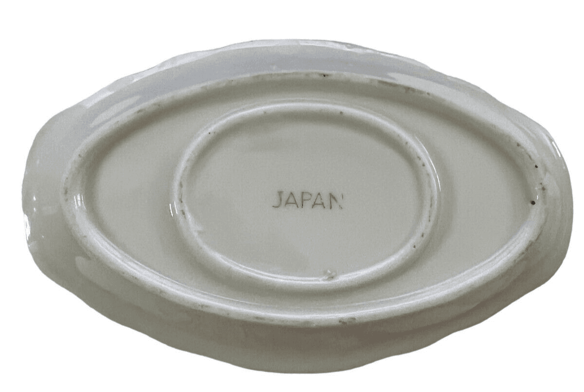 Vintage Kid/Doll Dishes Attached Saucer Gravy Boat - Thumbnail 3
