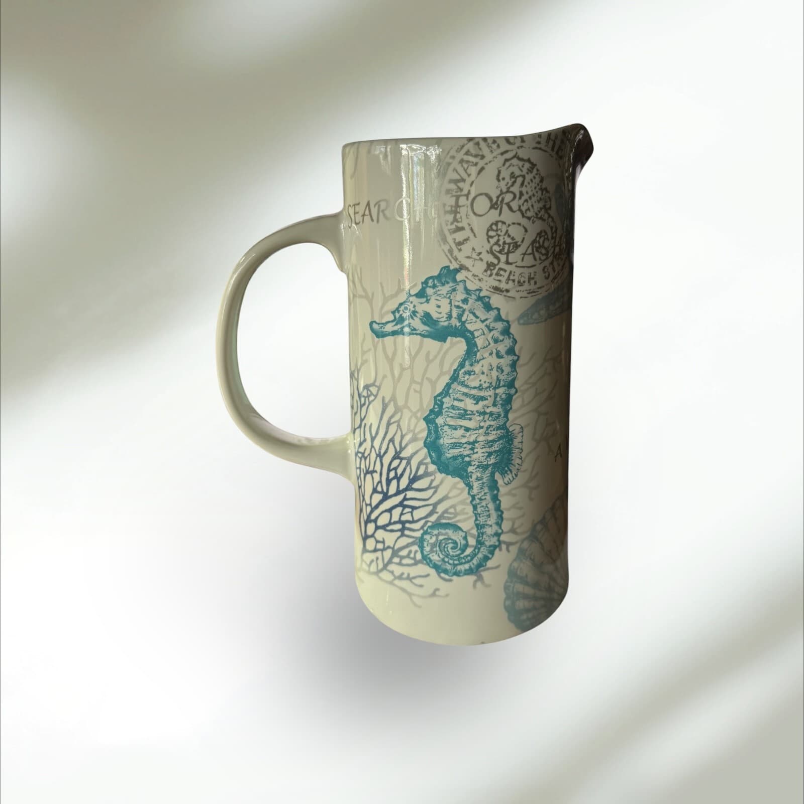 222 Fifth Coastal Breeze Blue Pitcher - Thumbnail 2