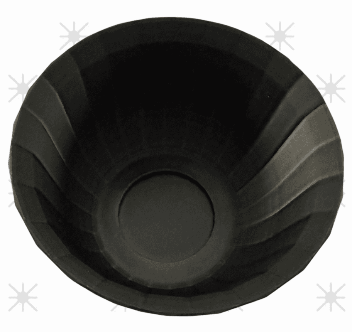 New Black Flower Pot with Drainage Holes (3d Printed) - Thumbnail 2