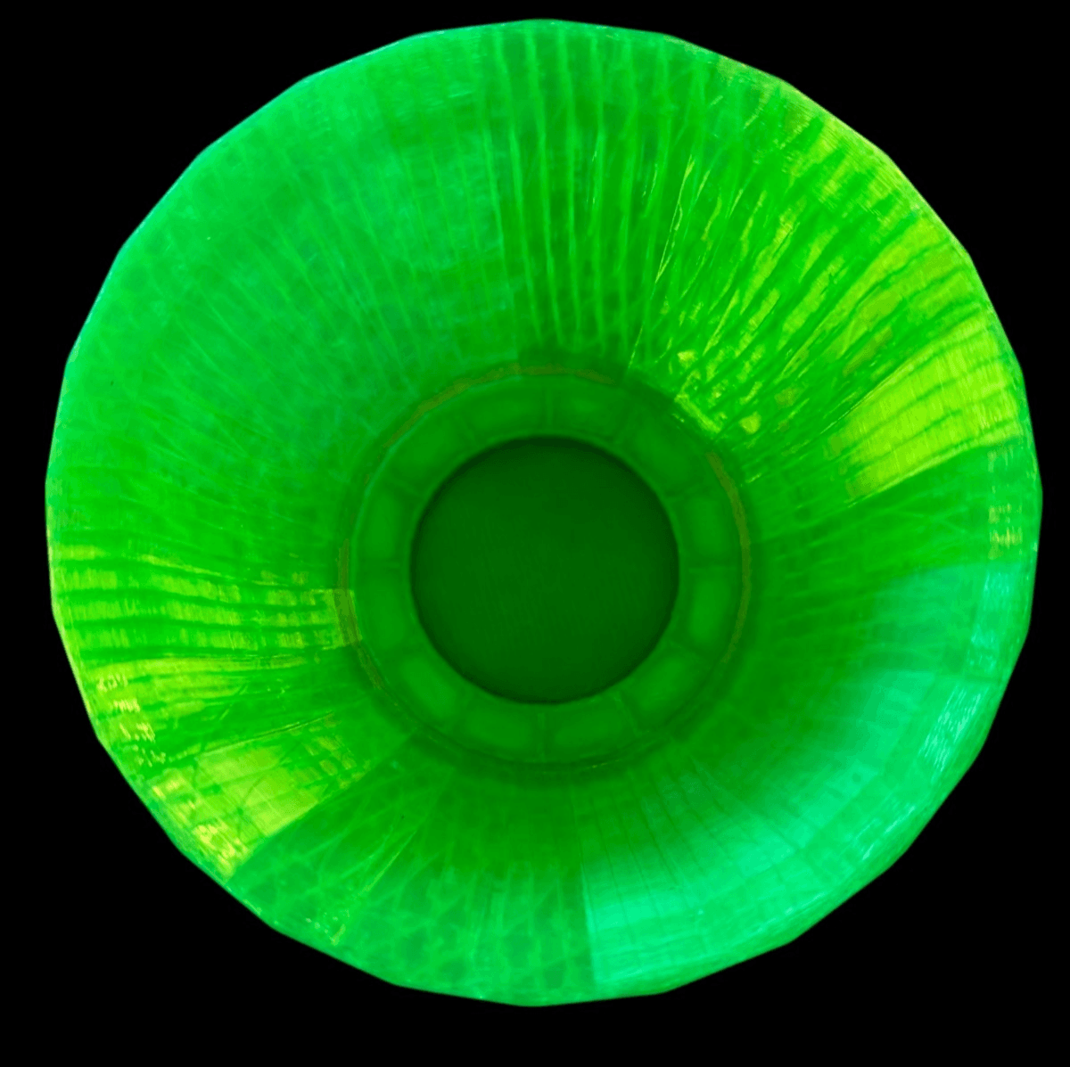 Transparent Green Flower Pot with Drainage Holes - Thumbnail 2