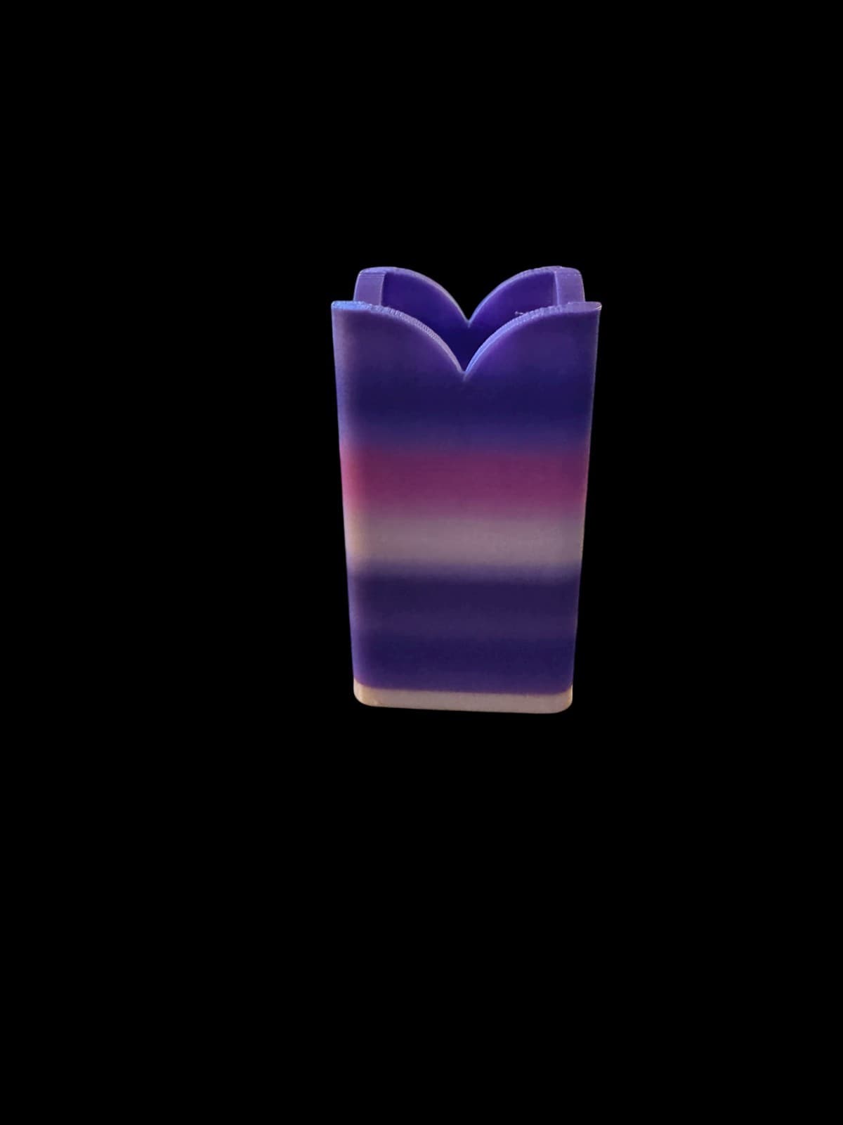 3D Printed Toothpick Holder Lavender & Pink - Thumbnail 5
