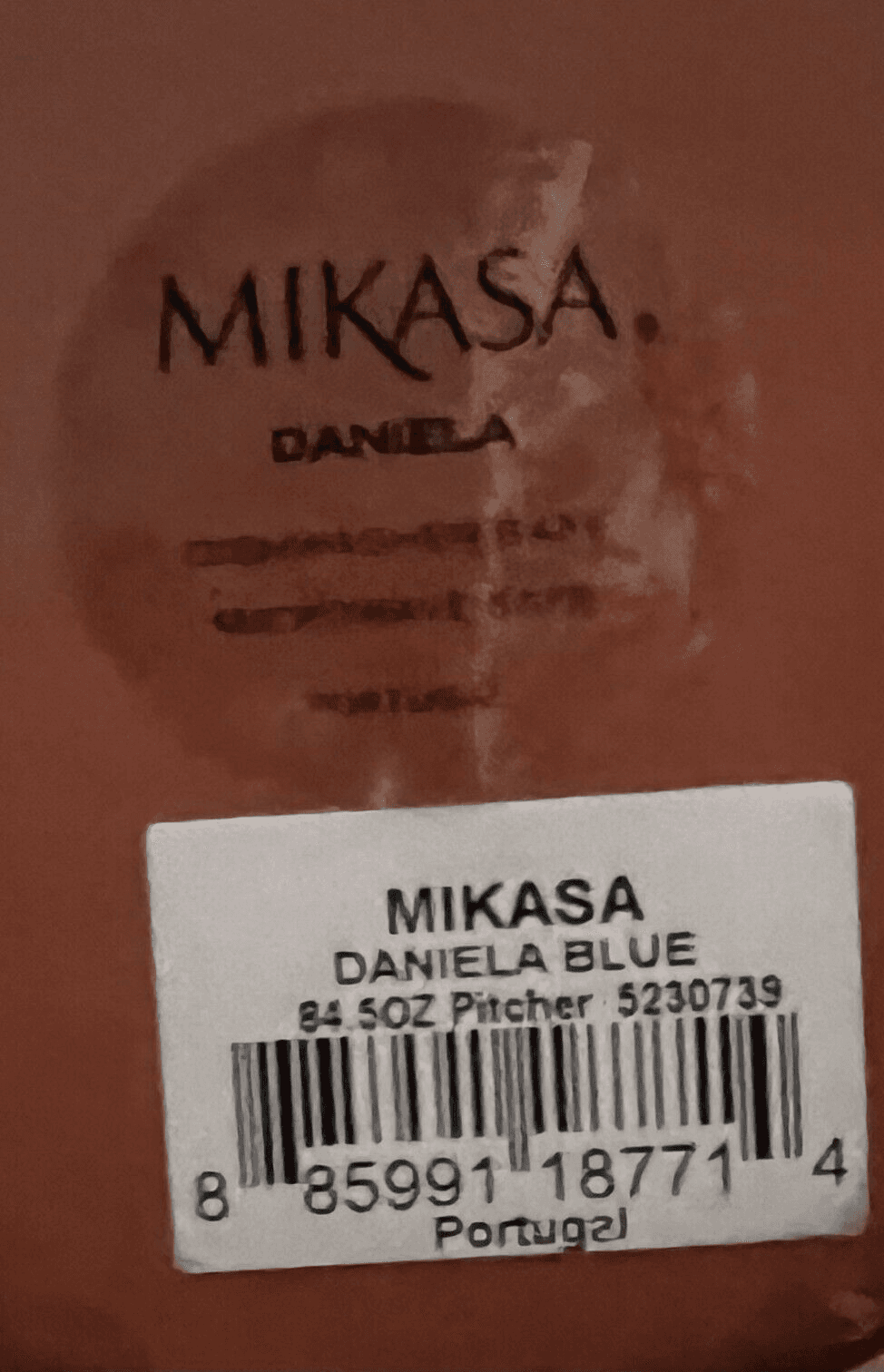 Mikasa Daniela Blue Water Pitcher 11.5" - Thumbnail 4