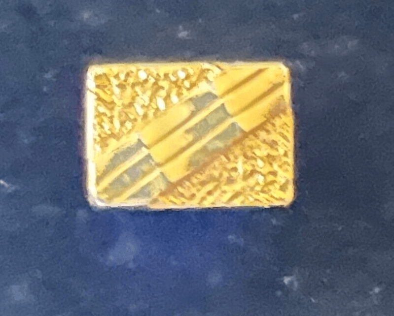 Vintage Goldtone Gold Bar Type Tie Tack - Thumbnail 2