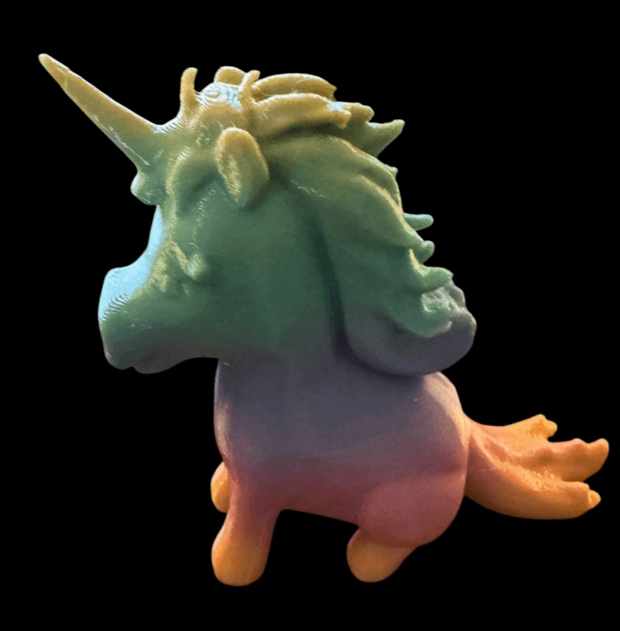 Cute Unicorn 2.5" x 2.5" - Thumbnail 3