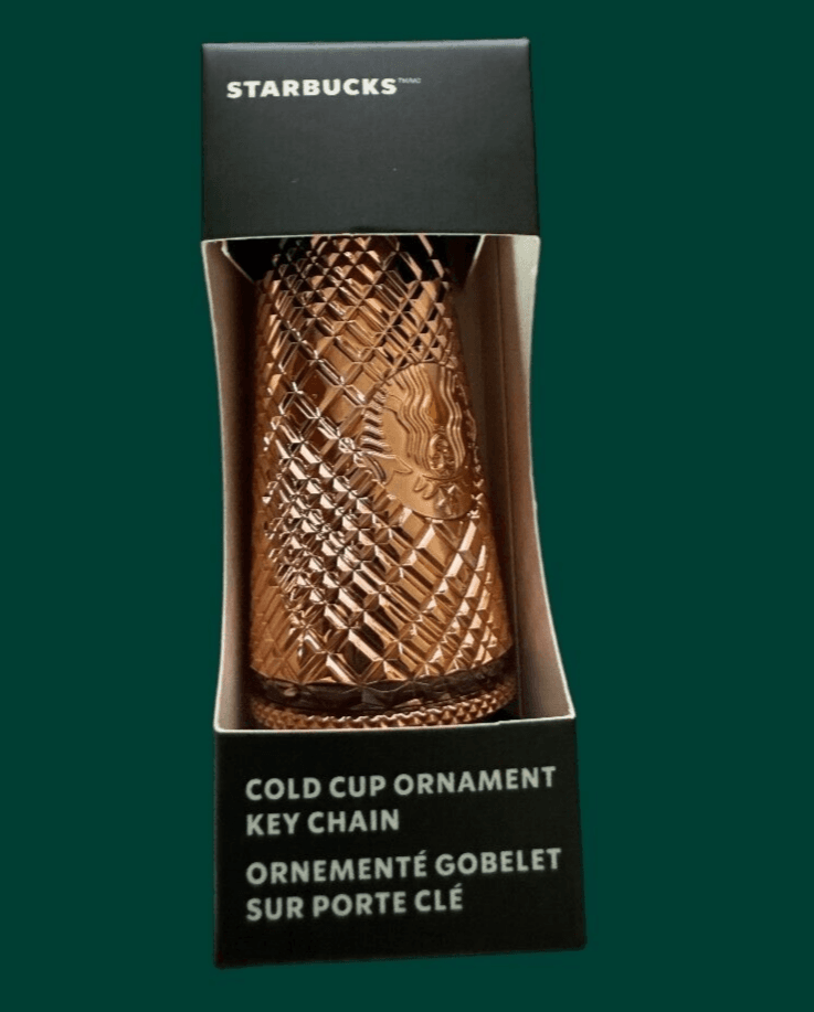 2023 Starbucks Cold Cup Ornament Key Chain Rose - Thumbnail 2