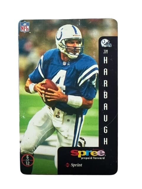 1997 Sprint Phone Cards #6 Jim Harbaugh