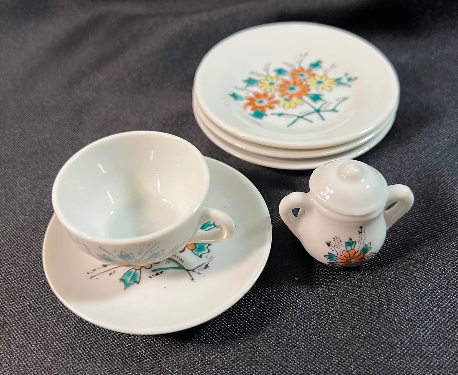 Vintage Kid/Doll Dishes 7 pcs Japan - Thumbnail 4