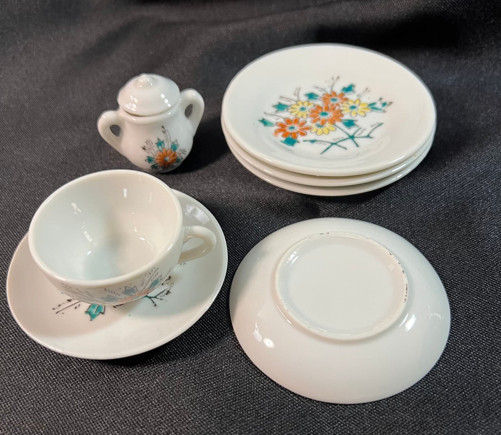 Vintage Kid/Doll Dishes 7 pcs Japan - Thumbnail 3
