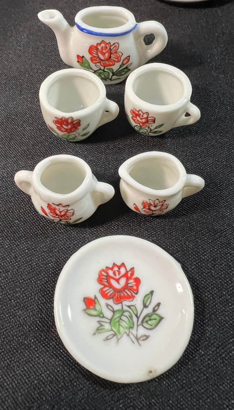 Vintage Kid/Doll Dishes 6 pcs Japan - Thumbnail 3