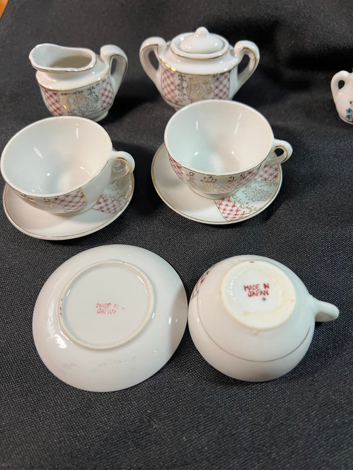 Vintage Kid/Doll Dishes 8 pcs Japan - Thumbnail 4