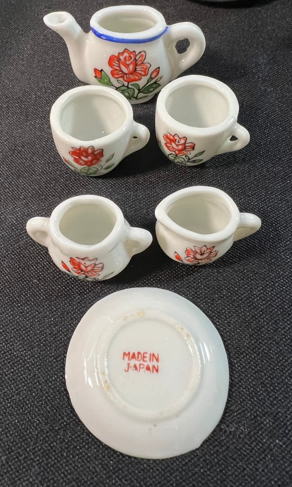 Vintage Kid/Doll Dishes 6 pcs Japan - Thumbnail 4