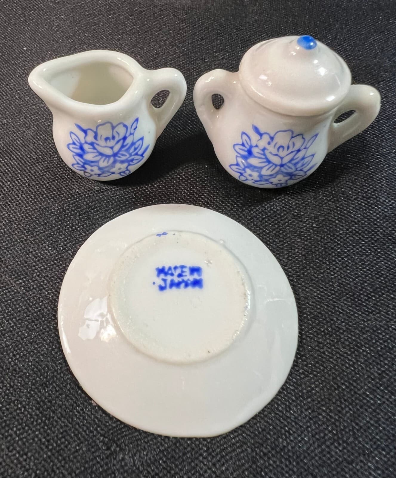 Vintage Kid/Doll Dishes 3 pcs Japan - Thumbnail 4