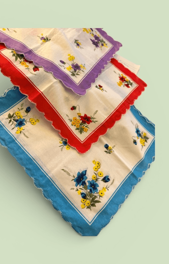 Set of 4 Cotton Hankies - Thumbnail 2