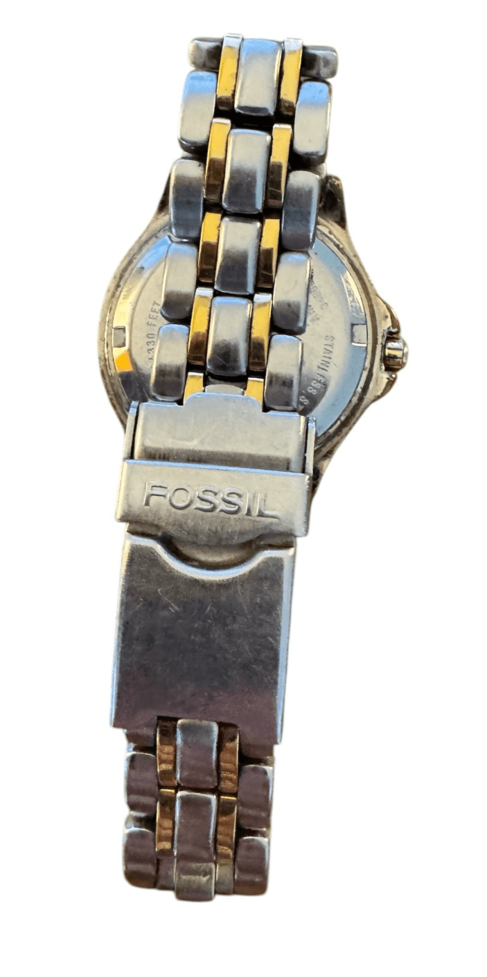 Fossil Blue Stainless Steel Watch 100M 330ft Water Resistant - Thumbnail 3