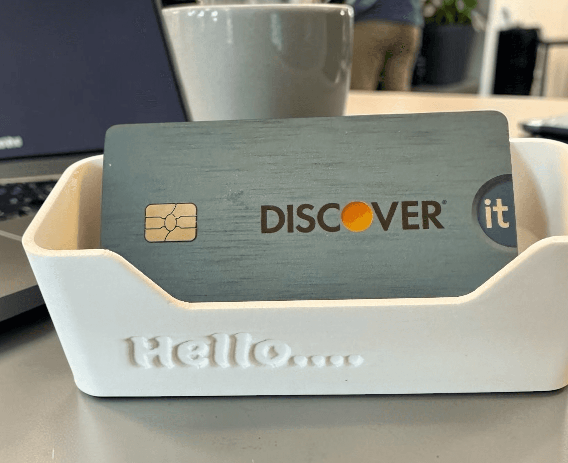 Business Card Holder White - Thumbnail 3