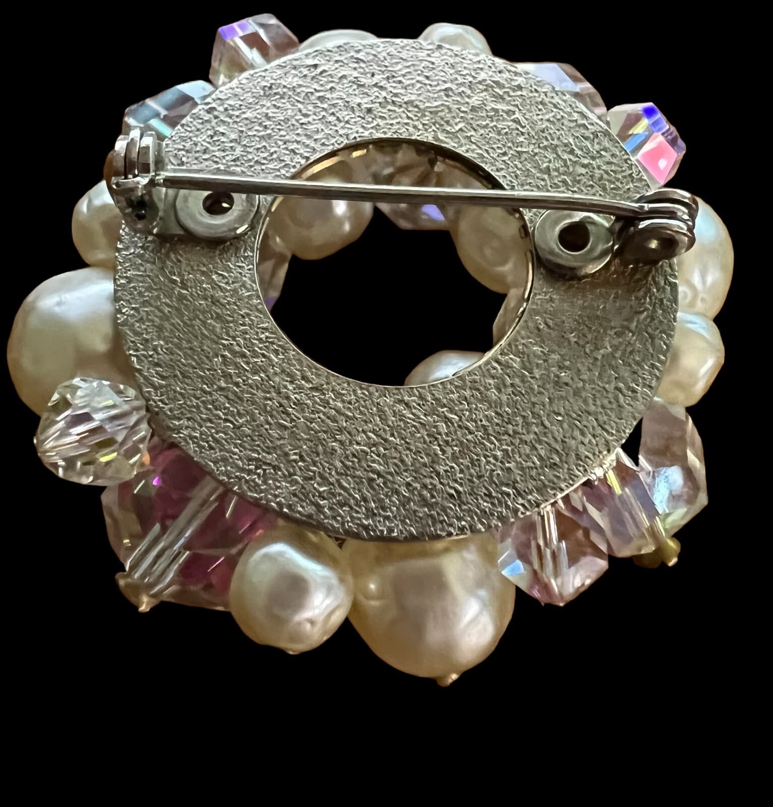 Vintage Aurora Borealis Custer Brooch - Thumbnail 3