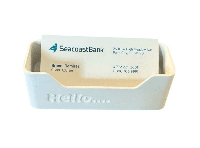 Business Card Holder White - Thumbnail 2
