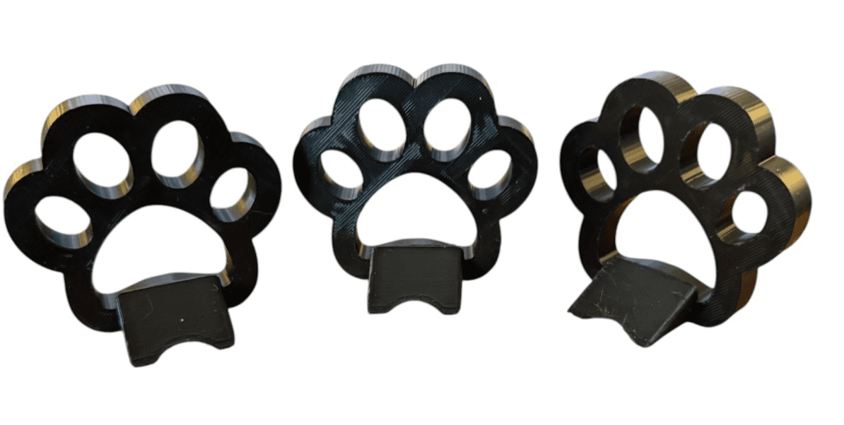 Black Cat Plant Pot Feet 3 pcs Pot Risers Lifters - Thumbnail 2