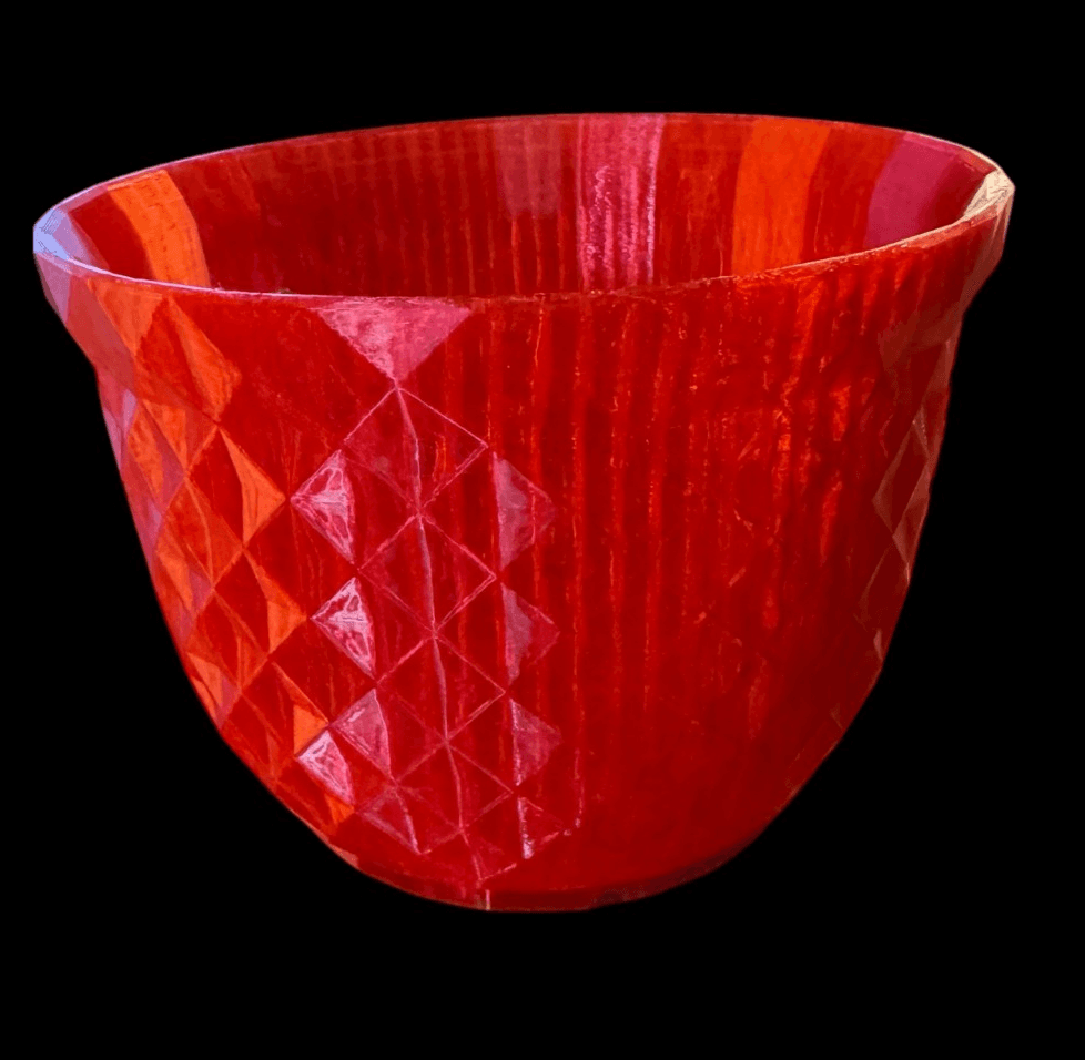 New RED Flower Pot with Drainage Holes