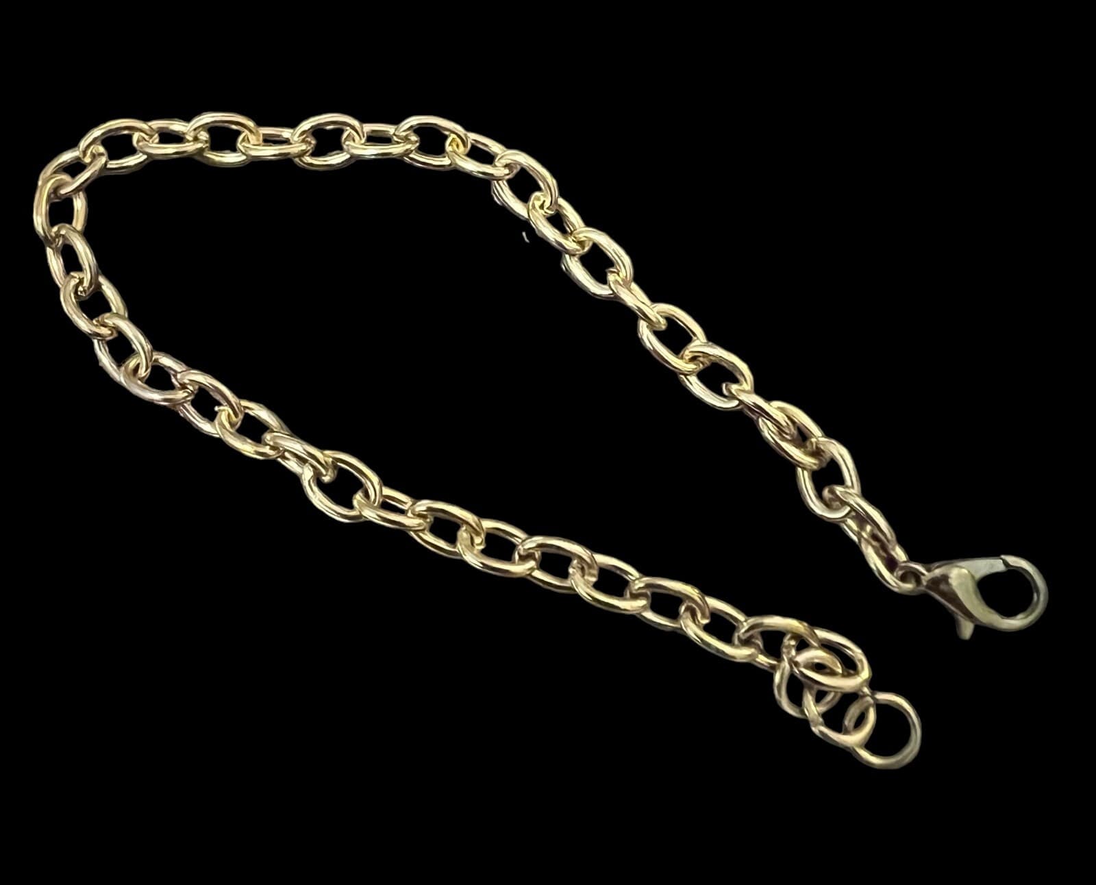 Fashion Goldtone Charm Bracelet 7" - Thumbnail 2