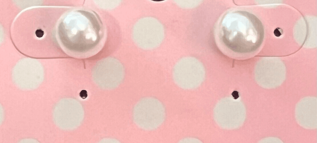 Vintage Faux Pearl Earrings - Thumbnail 2