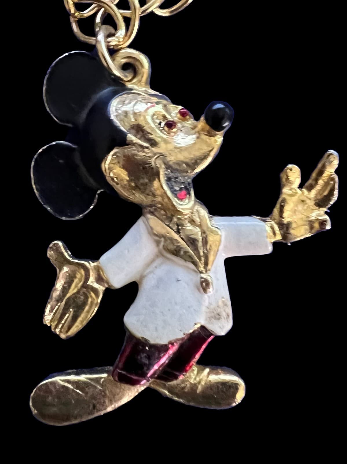 Vintage Walt Disney Mickey Mouse Pendant Necklace - Thumbnail 2