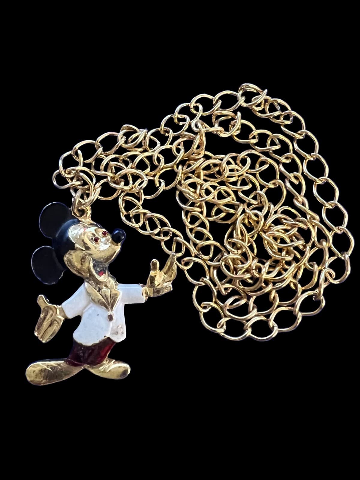Vintage Walt Disney Mickey Mouse Pendant Necklace - Thumbnail 4