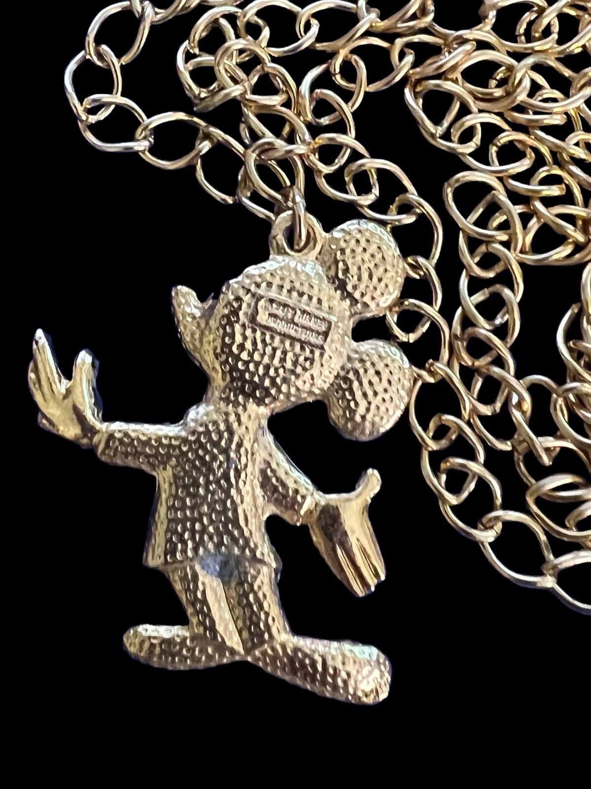 Vintage Walt Disney Mickey Mouse Pendant Necklace - Thumbnail 3
