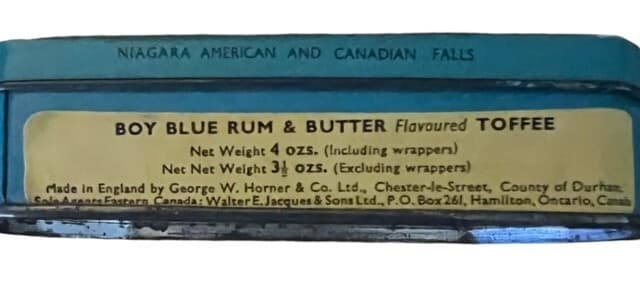 Vintage Niagara Falls Riley's Toffee Tin from England Candy Container 7" - Thumbnail 2
