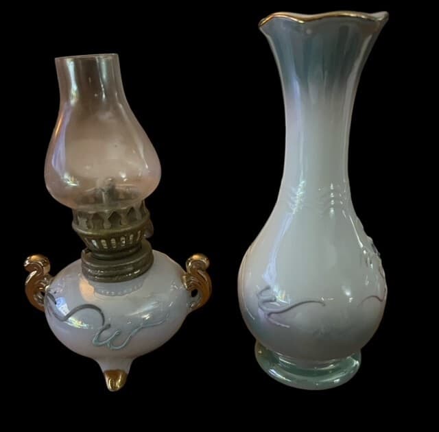 Niagara Falls Moriage Dragon Ware Hurricane Lamp and Vase Canada - Thumbnail 4