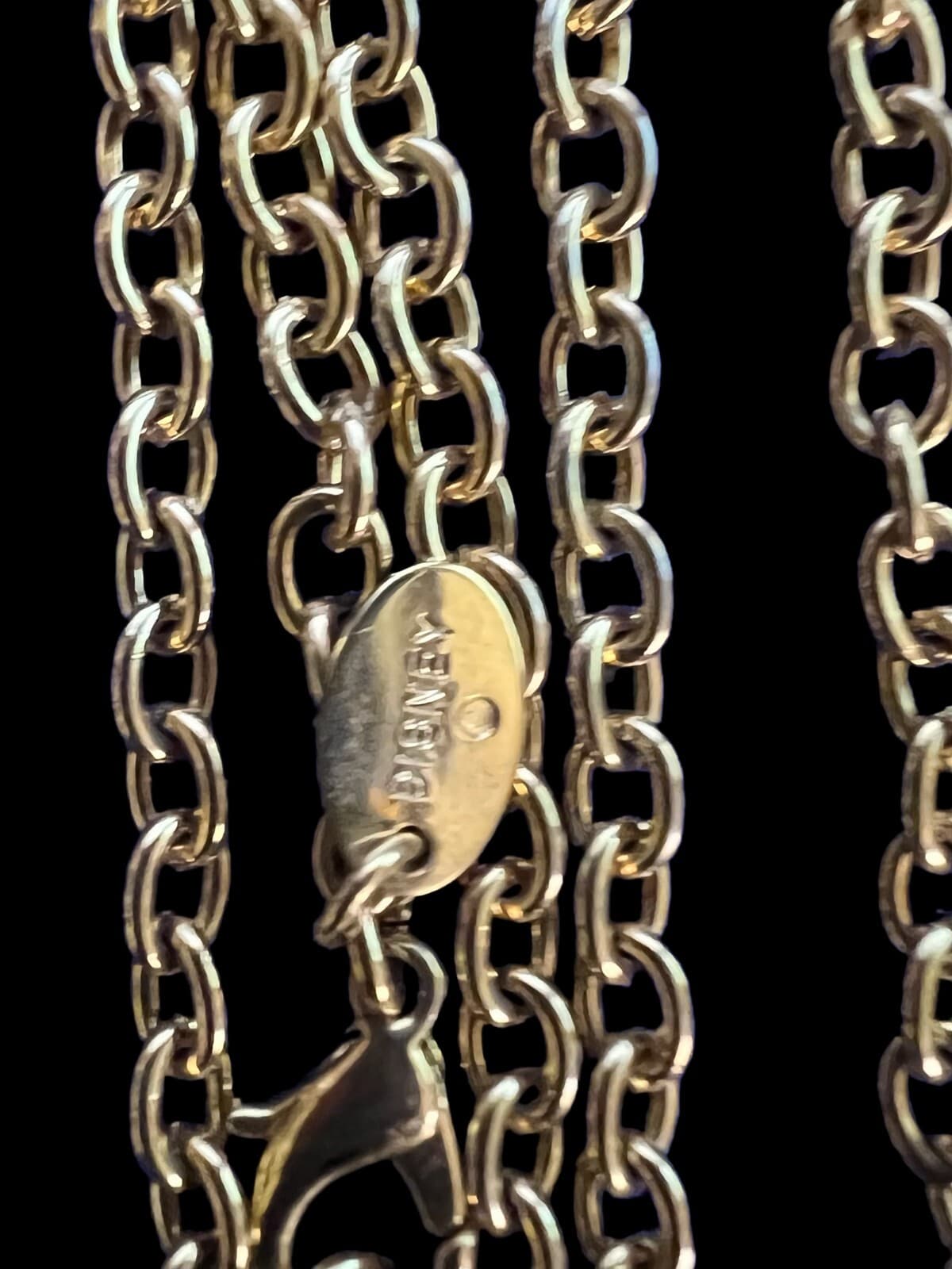 Vintage Walt Disney Mickey Mouse Pendant Necklace w/Rhinestones - Thumbnail 3