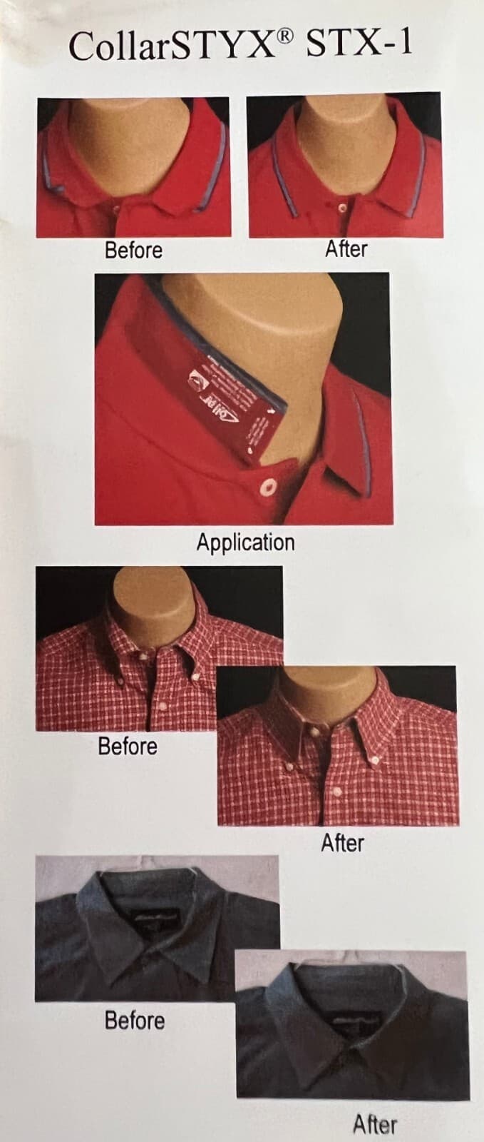12 Pair Collar Styx - Collar Stays Great for Golf Shirts! - Thumbnail 4