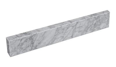 22" x 4" Carrara Marble Side Splash for Bathroom Vanity Sink Top