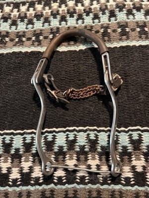 Used Rubber Covered Chain Nose Hackamore