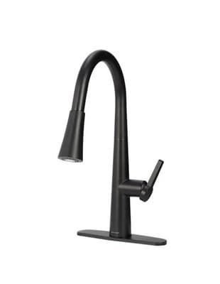 ALLEN+ROTH Bryton Matte Black Pull-down Handle Kitchen Faucet 1058527