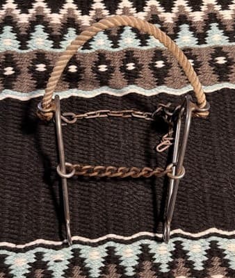 Used Rope Nose Combo Hackamore - Chain Mouth