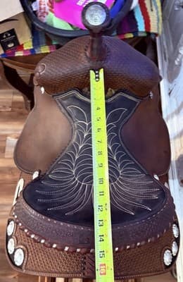 Used 13” Ammerman Barrel Saddle - Excellent Condition - Thumbnail 3