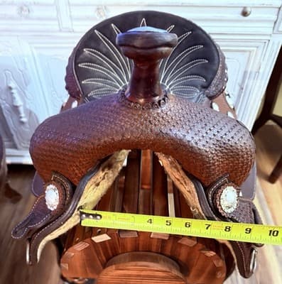 Used 13” Ammerman Barrel Saddle - Excellent Condition - Thumbnail 4