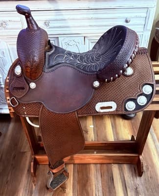 Used 13” Ammerman Barrel Saddle - Excellent Condition