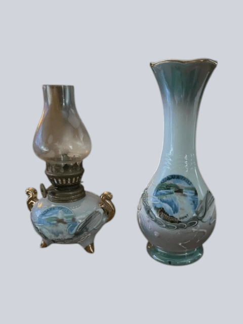 Niagara Falls Moriage Dragon Ware Hurricane Lamp and Vase Canada - Thumbnail 2