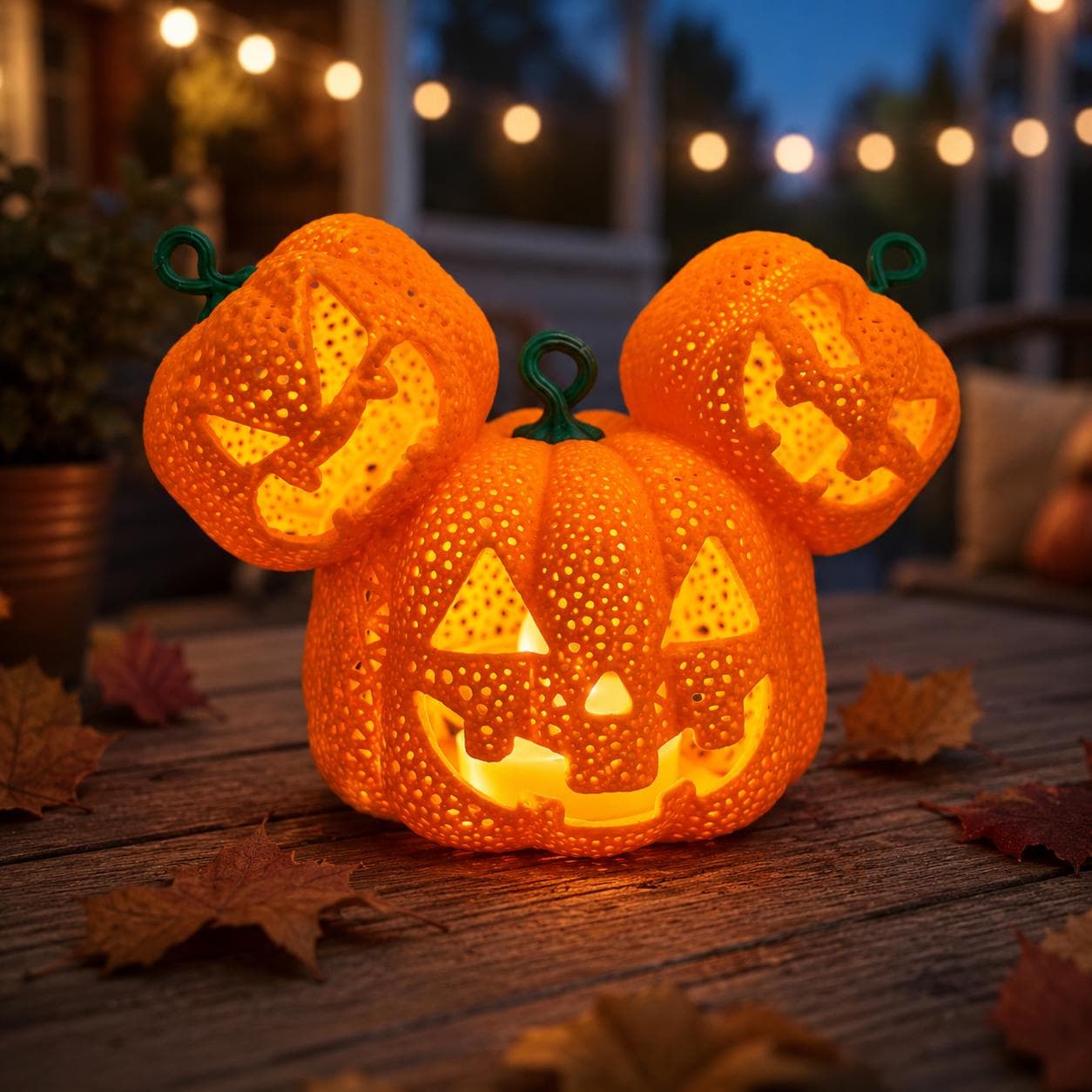 Mutated Jack O Lantern Tea Light Holder – 3D Printed Halloween Pumpkin Lantern, Spooky Pumpkin Decor, Cute Creepy LED Candle Holder