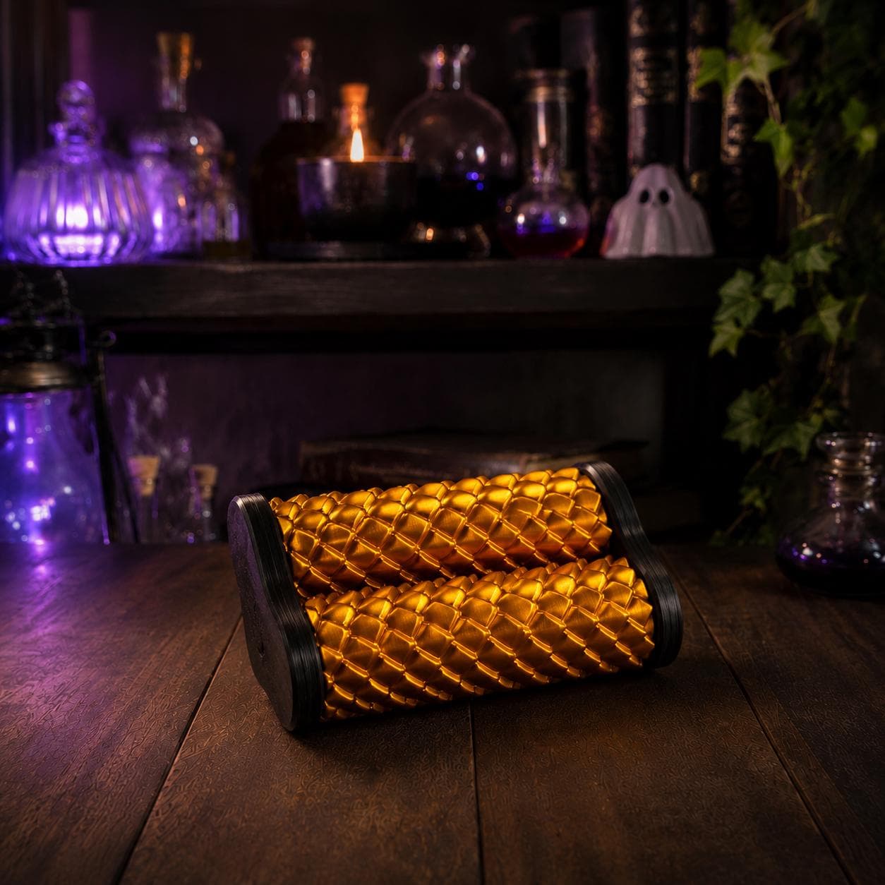 Dragon Scale Fidget Roller, 3D Printed Textured Sensory Toy, Fantasy Desk Fidget Gift