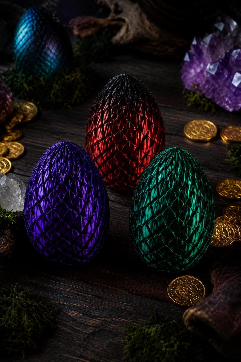 Twisty Dragon Egg Fidget, 3D Printed Articulated Sensory Toy - Thumbnail 5