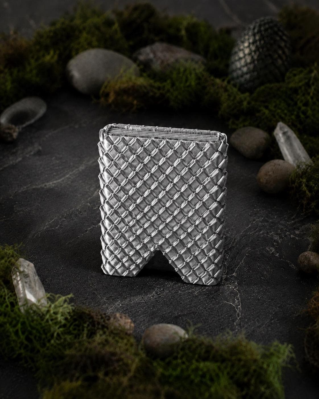 Dragon Scale Card Wallet, 3D Printed Slim Credit Card Holder, Fantasy Accessory - Thumbnail 4